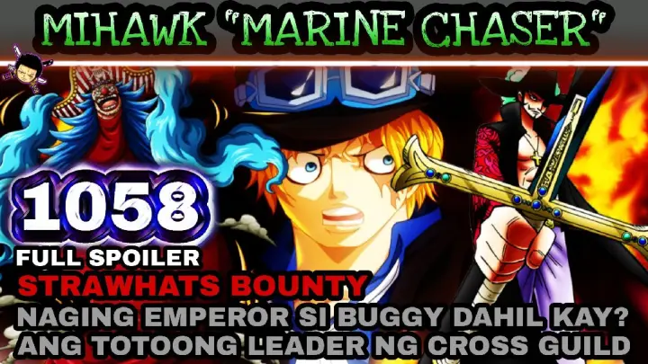 One piece 1058: Mihawk "Marine Chaser" Ang totoong Leader ng Cross Guild | Strawhats Bounty