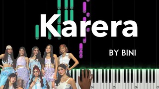 Karera by BINI piano cover + sheet music & lyrics