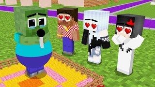 Monster School : FAT Baby Zombie and Wolf Girl Become a Singer - Sad Story - Minecraft Animation