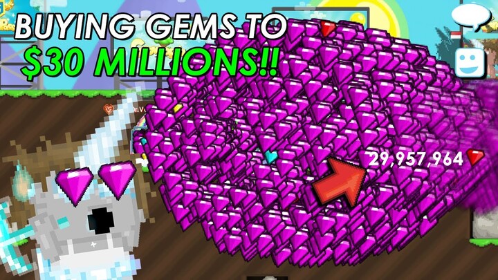 BUYING 30MILLION GEMS!! 🤑 | Growtopia