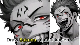 Hayoo ayang siapa nie..?Draw Sukuna jujutsu kaisen