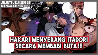 JJK (155) | PENYAMARAN ITADORI TERBONGKAR!!! Hakari Menghajarnya Secara Membabi Buta!!