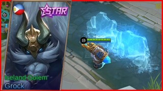 GROCK ICELAND GOLEM NEW STARLIGHT SKIN 🟢 MLBB