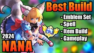 NANA BEST BUILD 2024 | TOP 1 GLOBAL NANA BUILD | NANA - MOBILE LEGENDS | MLBB