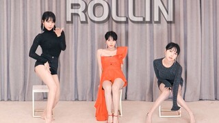 การเต้นเปลี่ยนอย่างรวดเร็ว เพลงrollin ฉลองแฟนคลับครบ1แสนคน