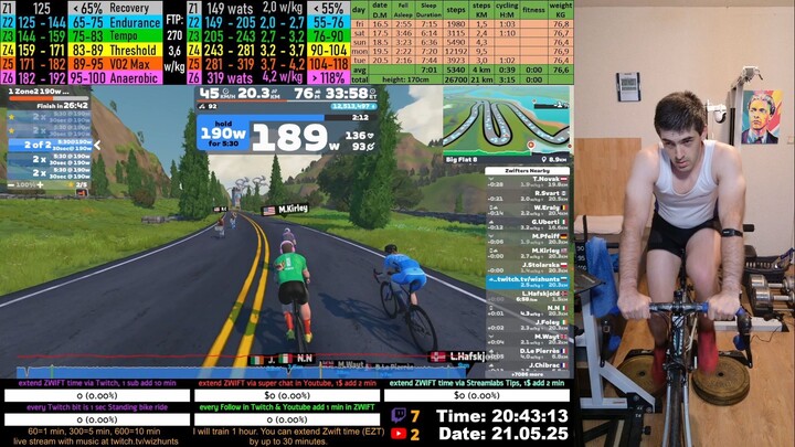 Zwift Cycling Workout 21.05.2025