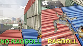 CODM Ragdoll Off vs Ragdoll On