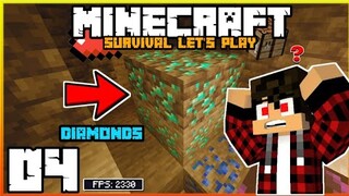 Pagmimina Ng Diamonds! | Minecraft Survival Let's Play | Episode 04