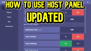 UPDATED HOW TO USE THE HOST PANEL IN ROBLOX BEDWARS