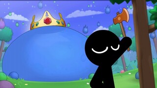 [Stickman] Stickman vs. King Slime - Terraria Animation (JzBoy)