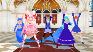 【MMD di gi charat】ラ・ビ・アン・ローズ＆リンナ・キャラット＆ミ・ケ・キャラット＆憂鈴ちゃん＆アクアちゃんで神のまにまに