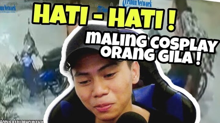 Viral Nyamar Jadi Orang Gila Buat Maling Motor... Cosplay Maling 2021