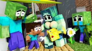 Monster School Baby Zombie Cant Stop Cry - Sad Story - Minecraft Animation