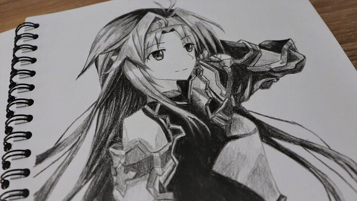 วาดรูปอนิเมะผู้หญิงน่ารักๆ คอนโนะ ยูกิ Sword Art Online