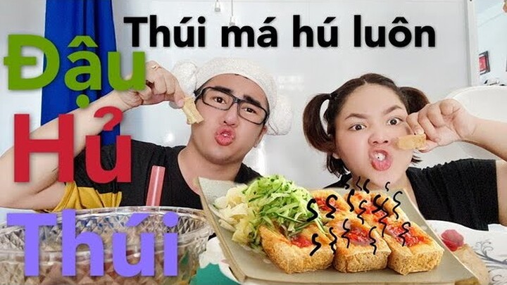 Vlog 39 ||  Thử Thách Ăn Đậu Hủ Siêu Thúi , Và Cái Kết??? Quynh Boy Vlog