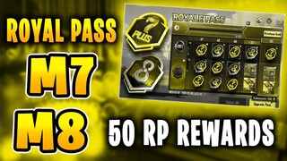 M7 M8 ROYAL PASS 50 RP REWARDS | PUBG MOBILE ROYAL PASS LEAKS | NEW UPDATE 1.8 | HARDMANTRICKS