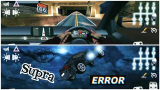 Toyota Supra MK5 Night Driving | Driving School Sim | Route 66 | Manual Gameplay