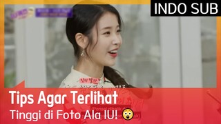 Tips Agar Terlihat Tinggi di Foto Ala IU! 😲 #YouQuizOnTheBlock3 🇮🇩INDOSUB🇮🇩