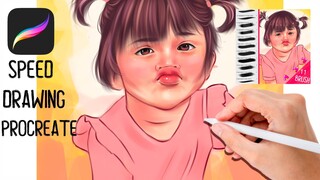 [𝐃𝐫𝐚𝐰𝐢𝐧𝐠] วาดรูป ดราฟรูปลูกสาว ในไอแพด + รีวิวบรัชที่ใช้วาด ♡ 𝐏𝐫𝐨𝐜𝐫𝐞𝐚𝐭𝐞 ♡