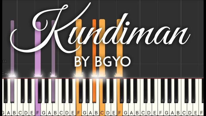Kundiman by BGYO synthesia piano tutorial | with lyrics / free sheet music
