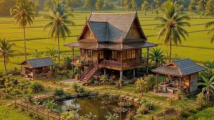 บ้านสวนในฝัน 🌿 ชีวิตเรียบง่ายกลางทุ่งนา ที่อยากตื่นมาเจอทุกวัน
