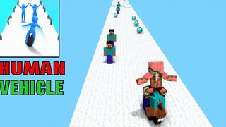 Monster School HUMAN VEHICLE CHALLENGE - Minecraft แอนิเมชั่น