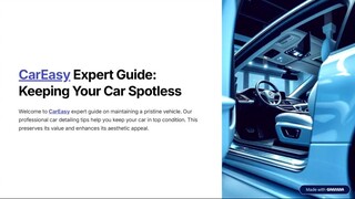 CarEasy Expert Guide for Keeping Your Car Spotless