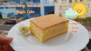 Bánh Bông lan 3 lớp - Magic Cake