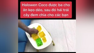 haloween cute dog animals monkey#cliphai cliphay giadinh friend eat candy Hôm qua Holowen, Coco đc ba cho ăn kẹo dẻo, sau đó đi chơi