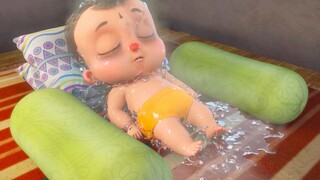 Dali Baby has a fever of 500 degrees, and the elephant's trunk is reddened. The funny animation "Dal