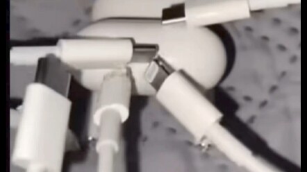 Which port corresponds to this Bluetooth charging case?