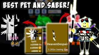 BEST SABER AND BEST PET IN SABER SIMULATOR LATEST UPDATE