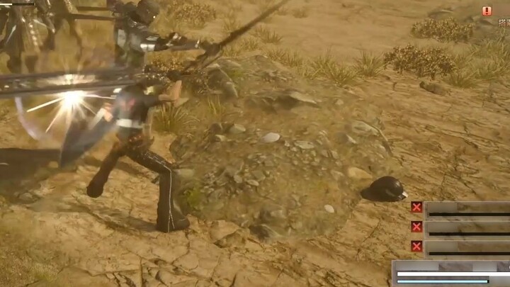 Final Fantasy 15 การต่อสู้ของพลเรือนทำอะไรไม่ถูก