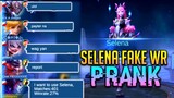 SELENA FAKE WR PRANK!!! STABLE 120 MS!!! | BUT LOOKED WHAT HAPPENED!!| MLBB