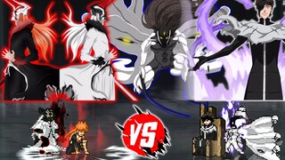 【MUGEN】 Gyutou Hitam Putih VS Aizen Hitam Putih 【1080P】 【60 frame】