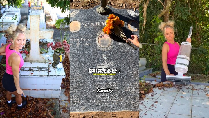 “No one can take your place in my heart”—Grave-Sweeping for the Cleaning Queen Brings Her to Tears |