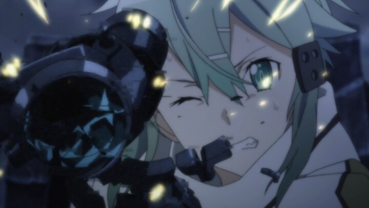 Sinon Kirito vs Death Gun