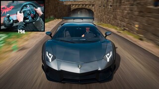 Lamborghini Aventador Batman Edition Forza Horizon 4 | Steering Wheel + Paddle Shifter Gameplay