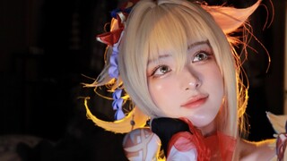 [少鸡]🧡 Xiaogong "Genshin Impact" cos imitation makeup | The video is richer than the cover! I heard t