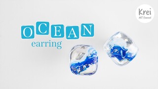 UV Resin - Ocean Earring