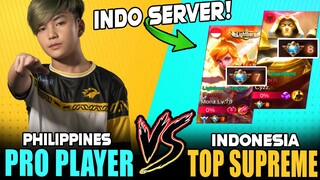 BALAGBAG!? ONIC KAIRI vs. INDO TOP SURPEME! ~ Philippines vs Indonesia Cross Server ~ Mobile Legends