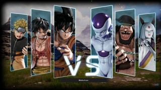 JUMP FORCE - SON GOKU , LUFFY AND NARUTO VS. KAGUYA