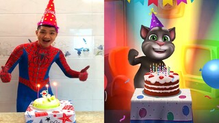 Người Nhện Xí Muội bắt chước mèo Tom 🐱❤️ Muội Vlog - bắt trend ep 2022