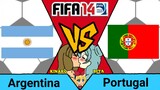 FIFA 14 | Argentina VS Portugal (Messi VS Ronaldo)