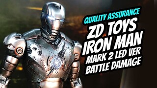 ZD TOYS IRON MAN MARK 2 LED VERSION BATTLE DAMAGE CUSTOM BY RALPH CIFRA - SHOPEE CLIENT