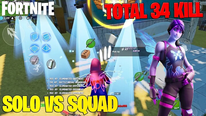 NEKAT SOLO VS SQUAD WALAUPUN BELUM JAGO! AUTO BANTAI BOT DONK! FORTNITE MOBILE