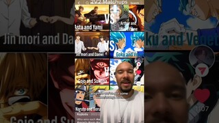 #anime/#manga 2v2 #fight! Who wins? #naruto #boruto  #dragonball #mha #jjk #blackclover #vs #shorts