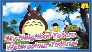 My Neighbor Totoro |Melukis Totoro dengan cat air_A3