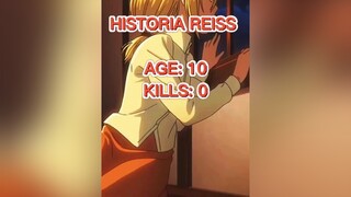 Historia's Total Kills aot fyp viral AttackOnTitan edit anime aotedit historia historiareiss reiss 