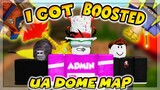 *BEATING UA DOME* I GOT BOOSTED BY 2 YOUTUBERS in ALL STAR TOWER DEFENSE